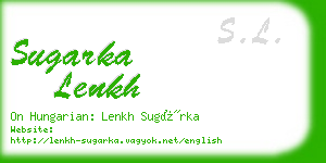 sugarka lenkh business card